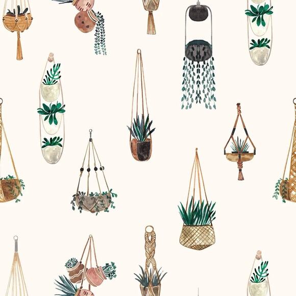 Goumi Kids Baby Macrame Footie Size Newborn Sleeper Zippy Jumpsuit Bamboo Plants - Picture 2 of 7